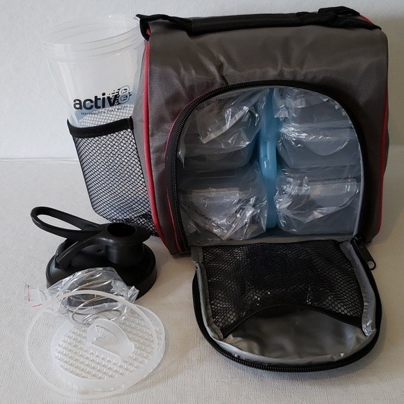 NIB ACTIV8 FITPAK MEAL PREP COOLER BAG SET 12 PIECE SET - Picture 6 of 9